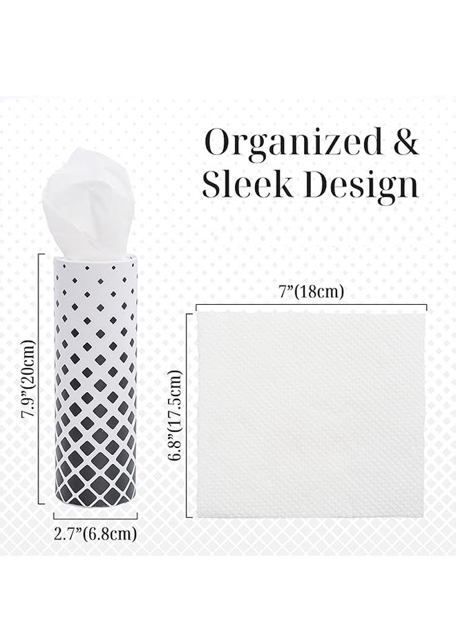 Gloryful 4 pieces Car Tissue Holder, Car Tissues Cylinder, Round Tissue Boxes for Car with various printed patterns  - Image 3
