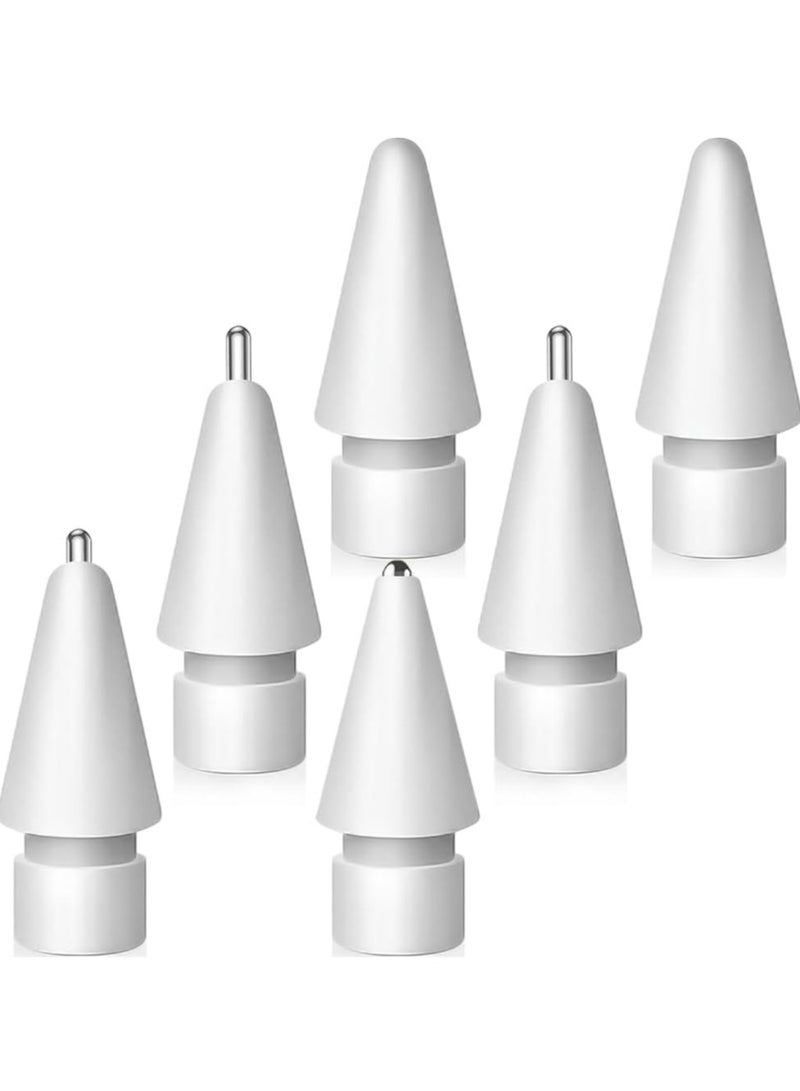 General Upgraded Tips for Apple Pencil, Mix Replacement Pencil Tips for Apple Pencil 2nd/ 1st Gen/USB-C/Pencil Pro Tips(6 PCS)  - Image 1