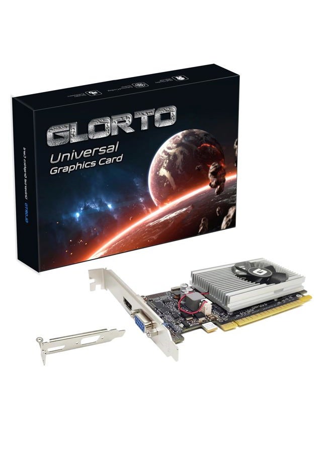 Glorto GeForce GT 210 1024 MB DDR3 Low Profile Graphics Card, PCI Express 1.0 x16, Entry Level GPU for PC, SFF and HTPC (HDMI/VGA) - Image 1
