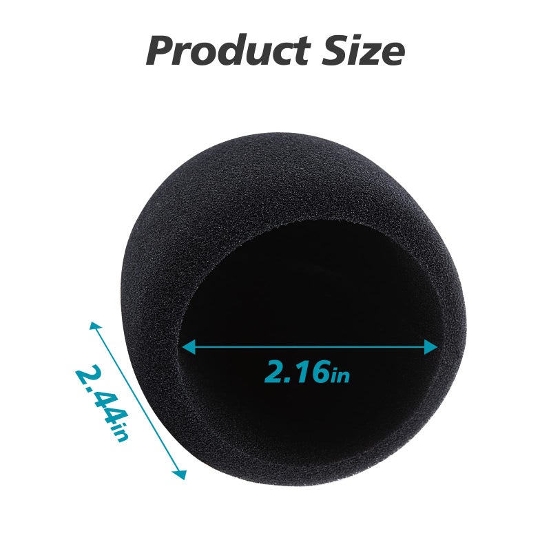 YOUSHARES Yeti Nano Microphone Foam Windscreen - Mic Wind Cover Pop Filter Foam Cover, Professional Customized for Blue Yeti Nano, The Thicker Blue Yeti Nano Pop Filter is a Good Option. - Image 4