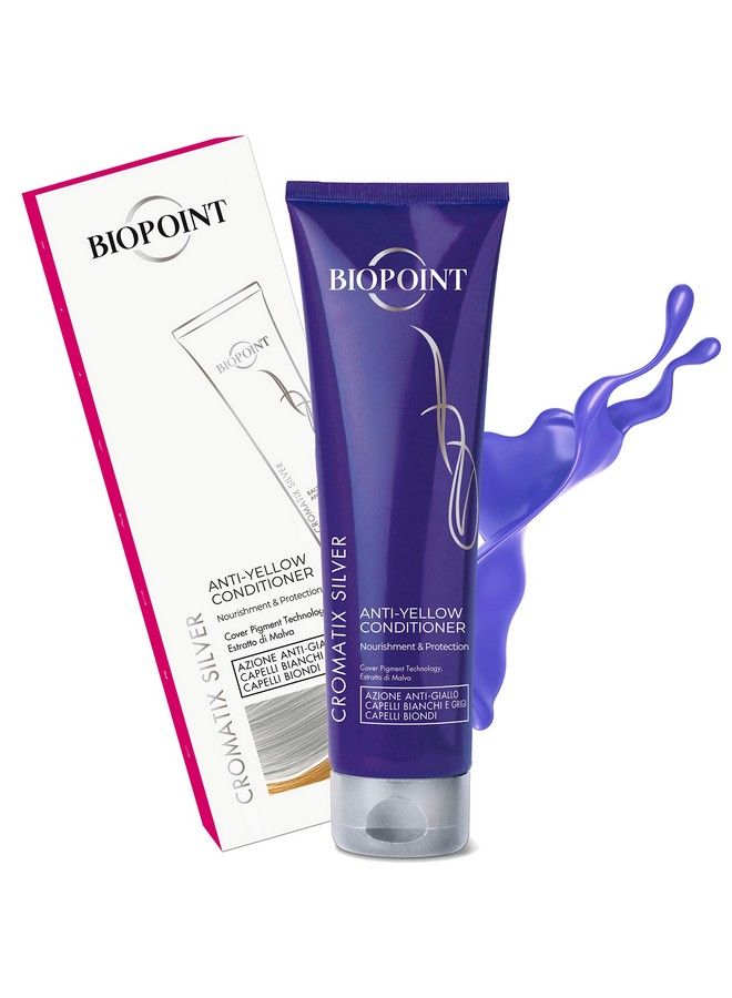 Purple Conditioner For Blonde Or Bleached Hair. Blue Toner Hair Mask For Ash Platinum Undertones Neutralizing Brassiness. Cromatix Silver Balsamo Ravvivante Antigiallo Per Capelli Bianchi