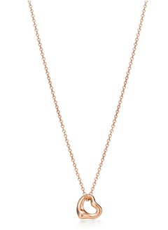 Open Heart Pendant in Rose Gold, 7 mm wide 60957428 nacklace