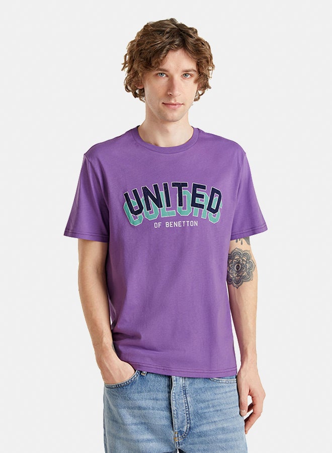 Benetton Logo Print T-Shirt - Image 4