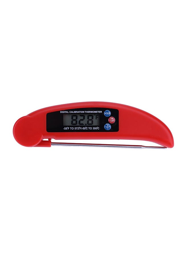 BBQ Kitchen Electronic Thermometer Probe Red - Image 1