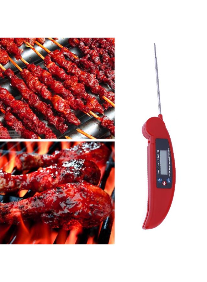 BBQ Kitchen Electronic Thermometer Probe Red - Image 5