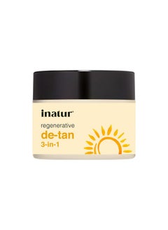 INATUR De-Tan 3-In-1 Face Scrub 200G - Best Face Scrub For Glowing Skin & Dry Skin | De-Tan Face Scrub With Real Fruit Extracts | Also A Face Cleanser & Mask | Removes Dead Cells | All Skin Types  - Image 1