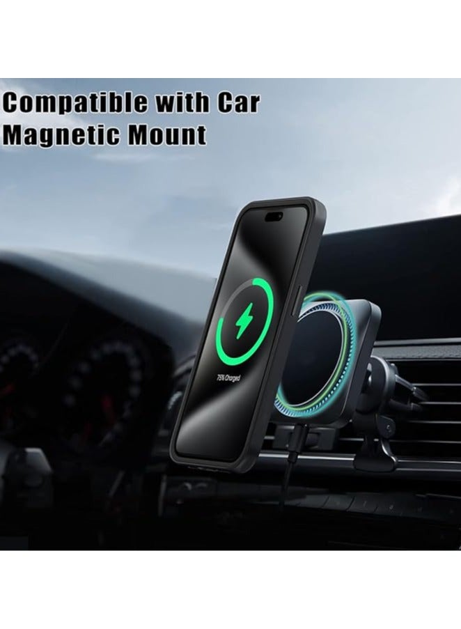 عام حافظة MagSafe لجهاز iPhone 16 Pro Max/16 Pro/16 Plus/16، حافظة 360 درجة، مزودة بحماية شاشة مدمجة، حافظة مقاومة للصدمات، مناسبة للأنشطة الخارجية، حافظة كاملة، حافظة مغناطيسية - Image 5