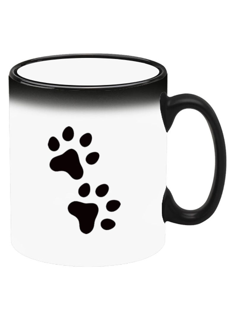 Theodor Color Changing Heat Sensitive Ceramic Mug, Image Revealed When HOT Liquid is Added! Paw - Image 2