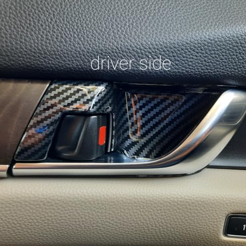 TLIFORT ABS Interior Door Handle Decoration Cover Door Bowl Trim for Honda Accord 2018 2019 2020 2021 2022, Carbon Fiber Grain - Image 5