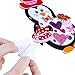Winlyn 24 Sets Valentines Day Penguin Ornaments Decorations DIY Valentine Craft Kits Assorted Penguin Shaped with Heart Valentine Stickers for Kids Valentine Classroom Activities Gift Exchange - Image 4