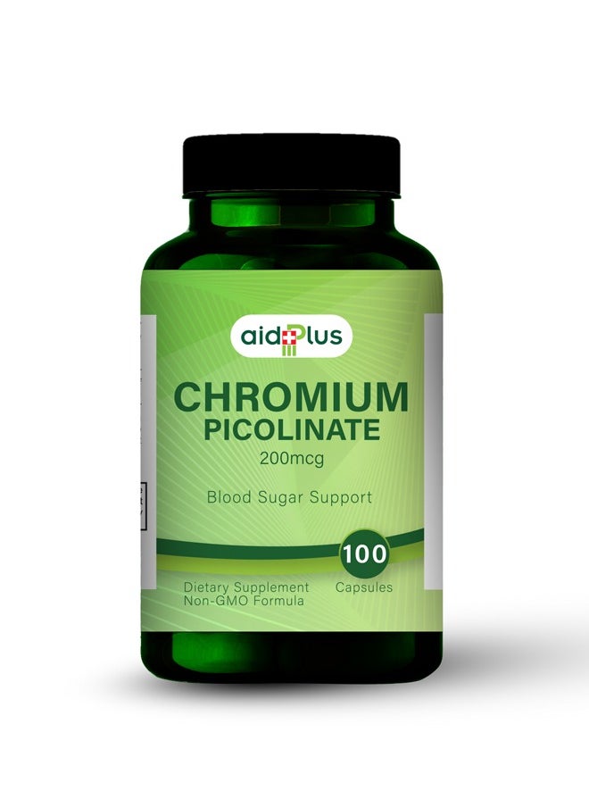 Aidplus Chromium Picolinate 200 mcg – 100 Capsules  - Image 1