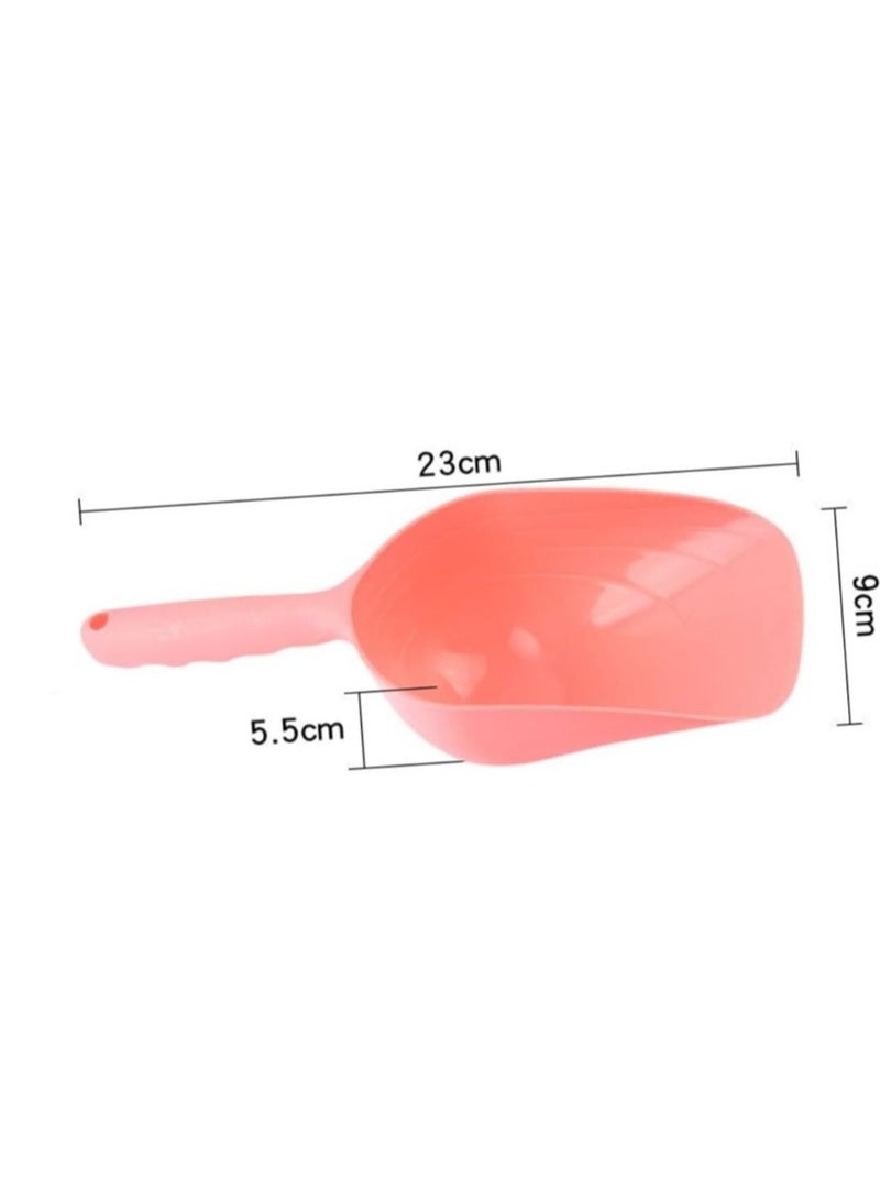 A.M 3 Pieces Plastic Cat Dry Food Scoop, Ice Melt Scoop, Cat Litter Shovel, Dog Litter Scoop, Garden Scoop, Small Shovels For Digging Pet Supplies, Garbage Shovel, Pet Dry Food Shovel(Random Color) - Image 2