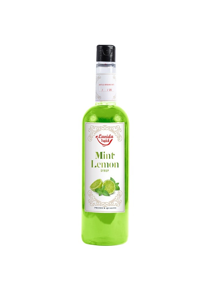 Lavida - Mint lemon Syrup ,400 Ml - Image 1