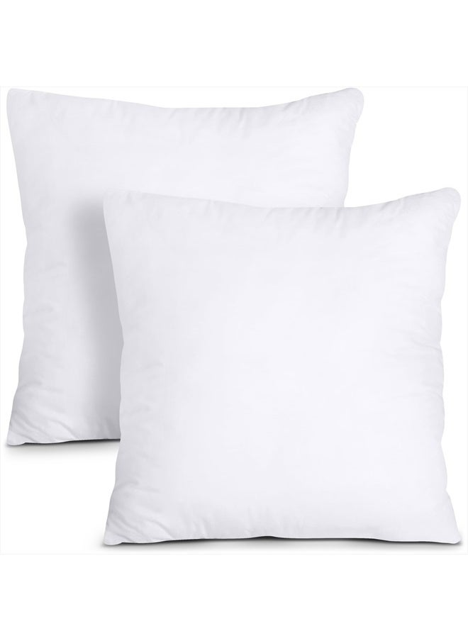 Utopia Bedding - Throw Pillows Insert (Pack of 2, White) - 26 x 26 Inches Bed and Couch Pillows - Indoor Decorative Pillows - Image 1