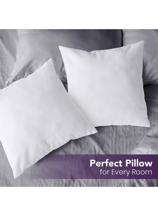 Utopia Bedding - Throw Pillows Insert (Pack of 2, White) - 26 x 26 Inches Bed and Couch Pillows - Indoor Decorative Pillows - Image 1