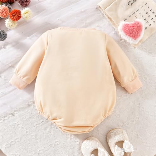 Aoty Big Sister Big Brother Little Sister Little Brother Matching outfits toddler Baby Girl Boy Sweatshirt outfits (US, Age, 0 Months, 3 Months, Beige-Little Sister) - Image 3