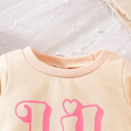 Aoty Big Sister Big Brother Little Sister Little Brother Matching outfits toddler Baby Girl Boy Sweatshirt outfits (US, Age, 0 Months, 3 Months, Beige-Little Sister) - Image 5