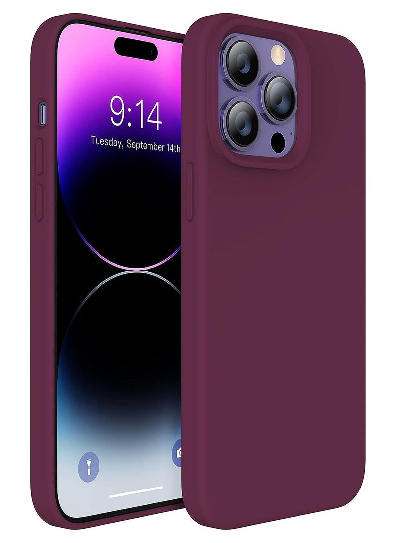 Raxoom Silicone Case for iPhone 14 Pro, with Screen Protector,Camera Lens Protector Cover Soft Anti-Scratch Microfiber Lining,Liquid Gel Finish Coating Fullbody Protective 6.1" - Image 2