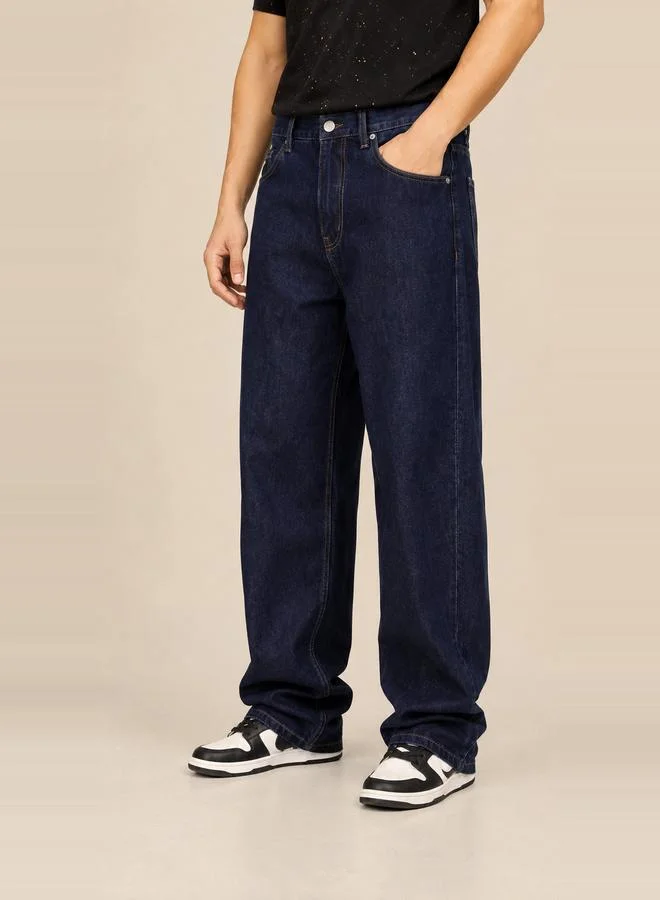 Take Two Men Baggy Fit Low Rise Jeans By Falcon
