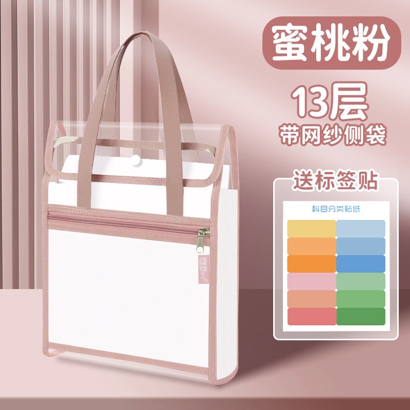 Special Transparent Bag For Examination Handbag Large Capacity Supplementary Test Paper Storage Bag Student Durable Thickened File Bag - Image 1