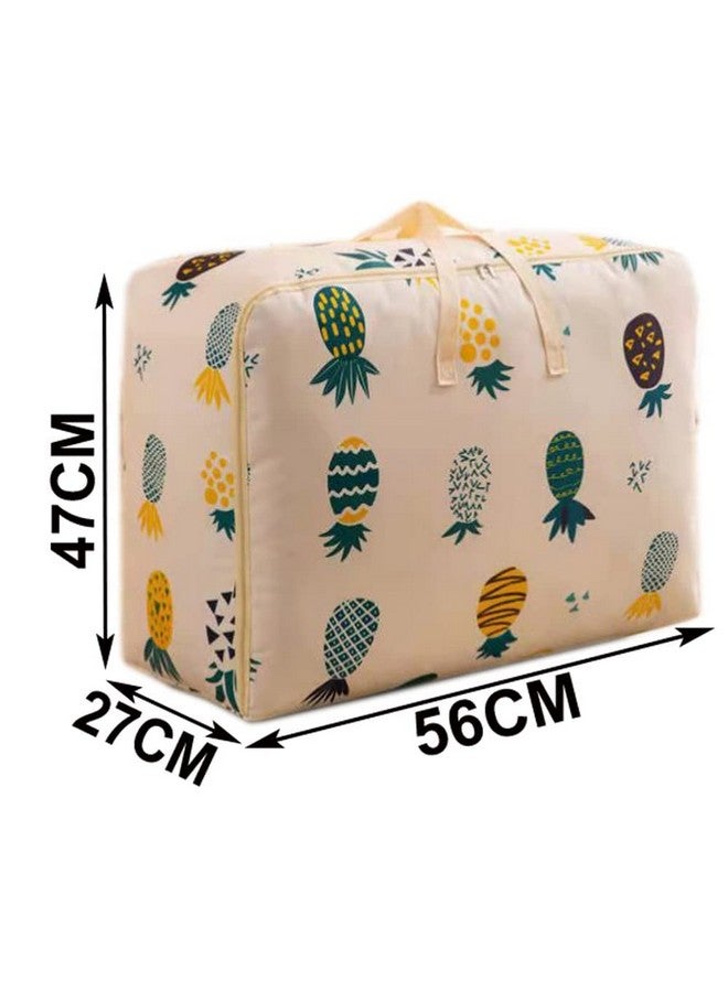 Whitecloud TRANSFORMING HOMES Lightweight Foldable Clothing Organizing Bag Polyester Underbed Storage Organizer Bag Compression Bag With Zipper (Bg08) (Pack Of 6, Yellow)  - Image 2