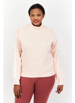 Champion Women Sportswear Fit Long Sleeve Training Sweatshirt, Dusty Pink  - Image 1