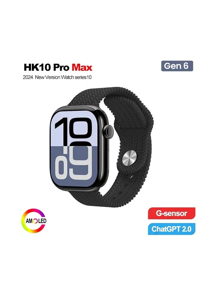 HK10 Pro Max Multifunctional Amoled Display Smart Watch for Men & Women - Image 2