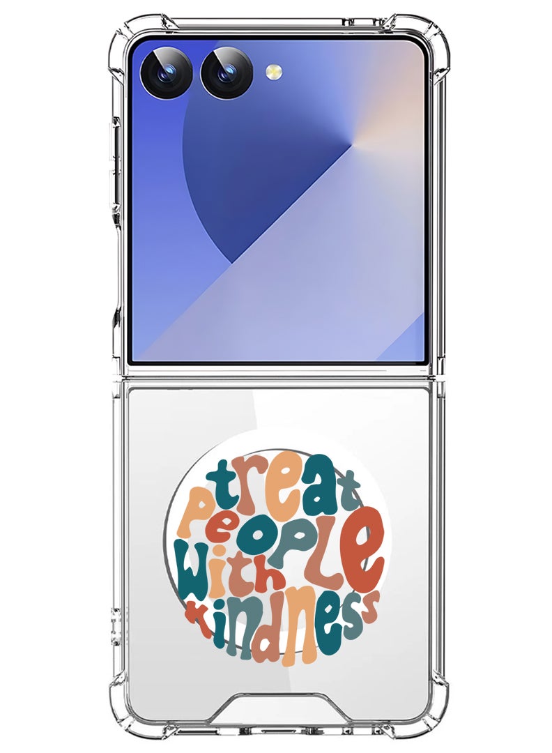 Theodor Magnetic Case for Samsung Galaxy Z Flip 7 Compatible with MagSafe Wireless Charging, Shockproof Phone Bumper Cover TPWK-01 - Image 1