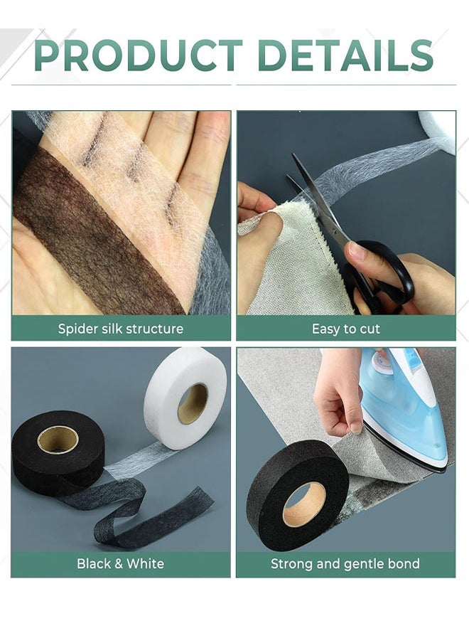 Generic - Hemming Tape, 2 Rolls Iron on Hemming Tap, No Sewing Hemming Tape, Adhesive Fabric Fusing Tape for Pants Clothes Dresses Curtains Fabric Crafting Projects, 1 INCH x 70 Yards - Image 1