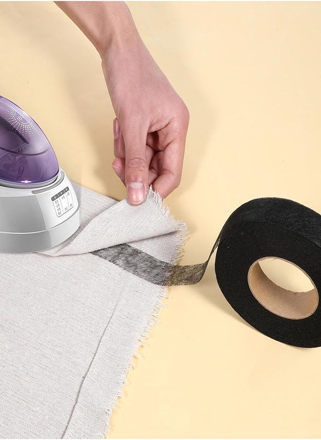 Generic - Hemming Tape, 2 Rolls Iron on Hemming Tap, No Sewing Hemming Tape, Adhesive Fabric Fusing Tape for Pants Clothes Dresses Curtains Fabric Crafting Projects, 1 INCH x 70 Yards - Image 1