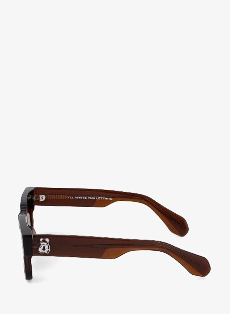 I'll Write You Letters Brown Aihtiram Sunglasses in Brown  | Best Price UAE
