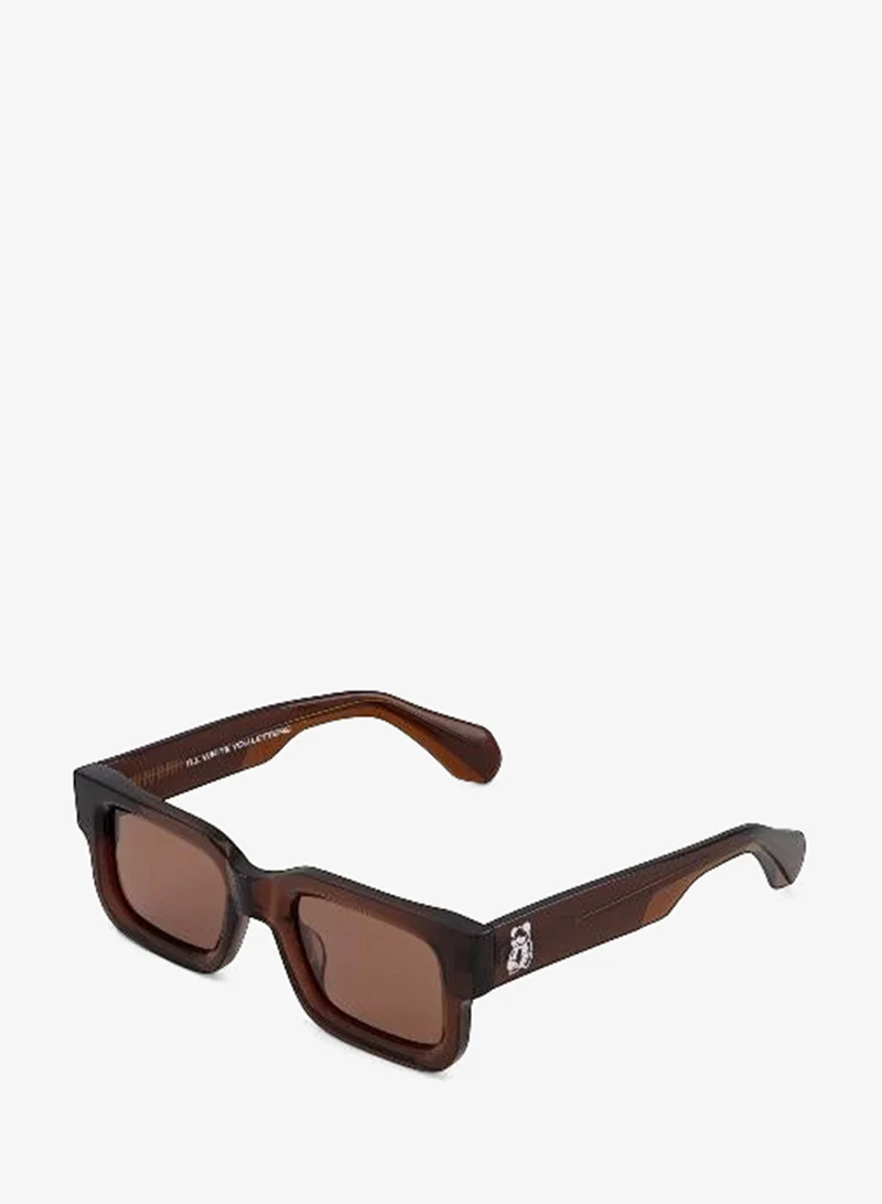 I'll Write You Letters Brown Aihtiram Sunglasses in Brown  | Best Price UAE