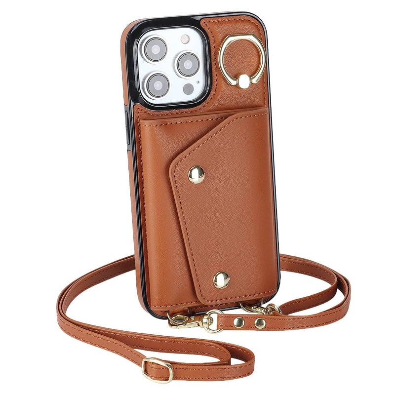Protective Case | Brown TPU | Kickstand | Cover for iPhone 13 - Image 1