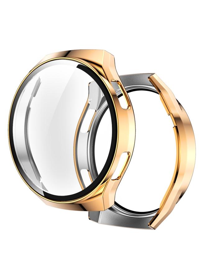 إيروريكس واقي شاشة 2 في 1 من الزجاج المقوى لساعة هواوي Gt2E + جراب كمبيوتر مطلي بالكامل (ذهبي وردي) - Image 1