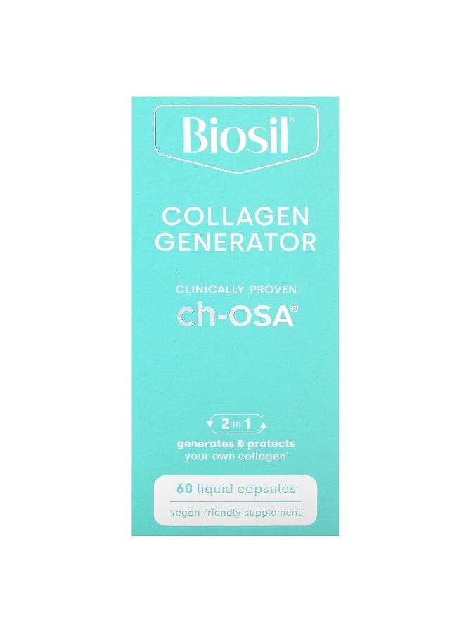 BIOSIL Biosil, Collagen Generator, 60 Liquid Capsules - Image 1