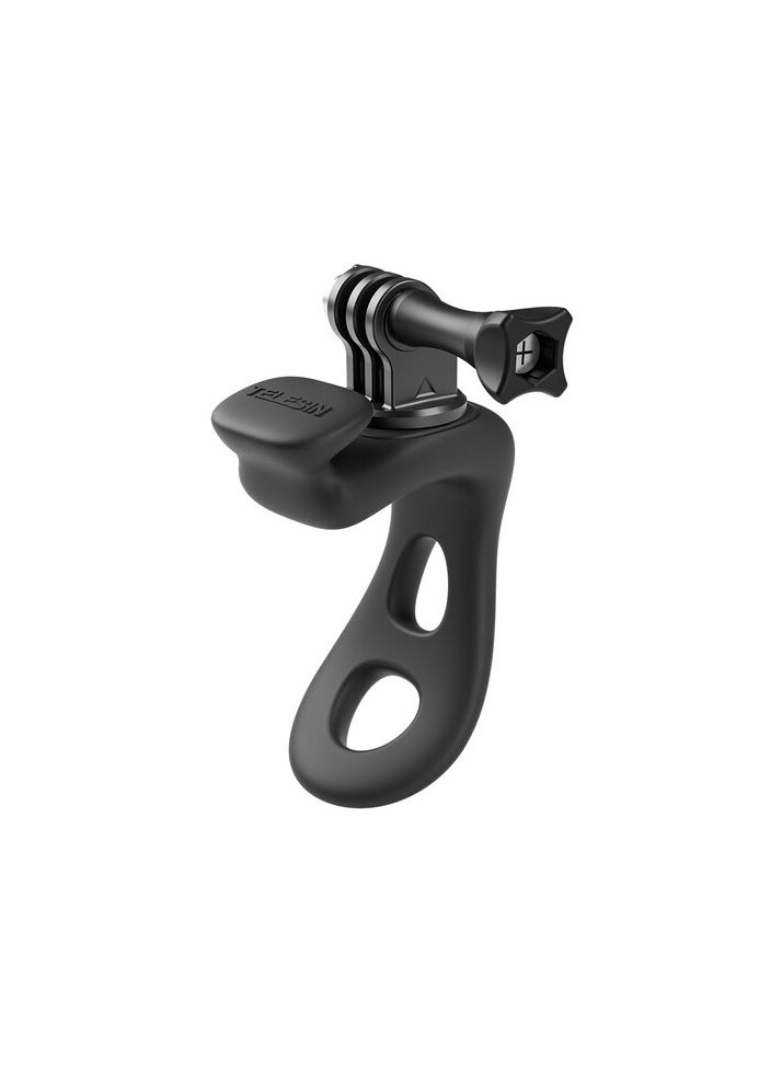 TELESIN Rubber Handlebar Mount For Action Cameras (Black)  - Image 2