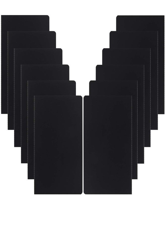 XYark 12 Pack College Ruled Notebook Journals Bulk, Lined Paper, 60 Page, 5.5x8.3 inch, A5, Travel Journal Set for Travelers, Students, Church, Office, Writing Diary Subject Notebooks Planner, Black - Image 1