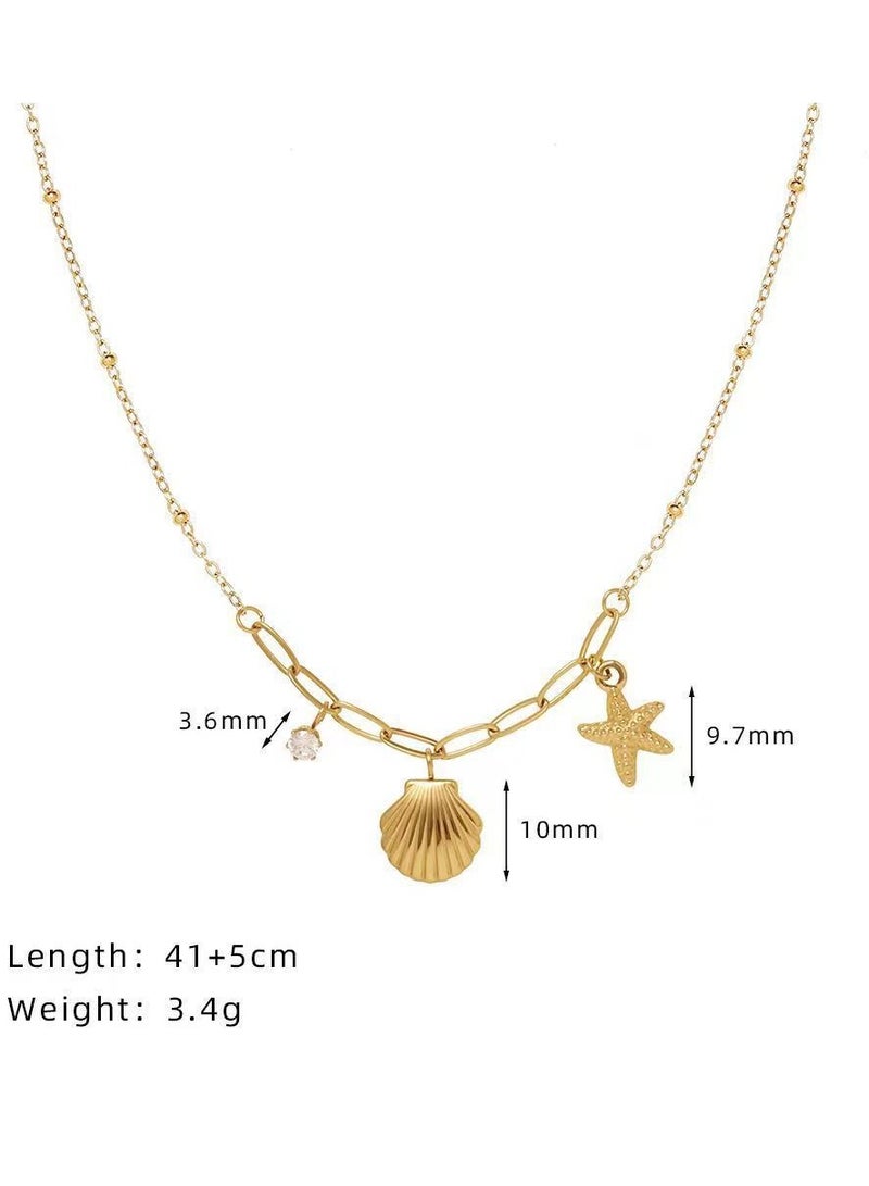 قلادة صدفة أنيقة - Image 3