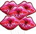 Vuzvuv Pack of 5 Large Pink Huge Red Lips Balloons for Makeup Themed Party Anniversary Decor Kiss The Miss Goodbye30 Inch - Image 3