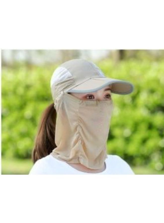 EasyLife Summer Outdoor Travel Foldable Face Cover Sun Hat - Image 2