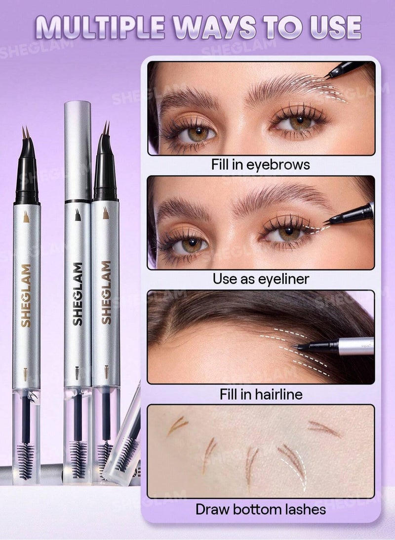 شيجلام Real Flow Laminating Brow Pen-Ebony - Image 4