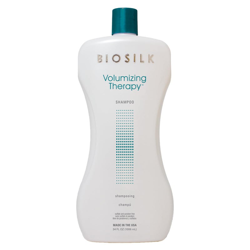 BioSilk Volumizing Therapy Shampoo, Gently Cleanses, Moisturizes & Builds Hair Body & Shine, Sulfate, Paraben & Cruelty-Free, 34 Oz - Image 1
