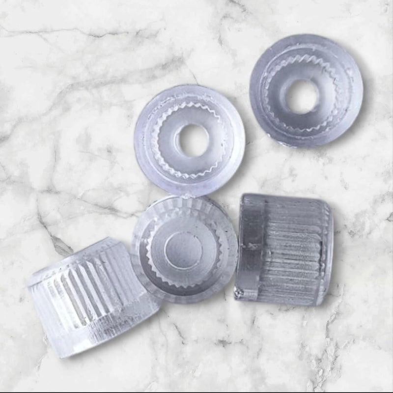 Dikshaware Plastic 05 Pcs JaquarESSCO Type Spendle Brushed Handle Bush/JaquarESSCO Type taps Handle Cap - Image 1
