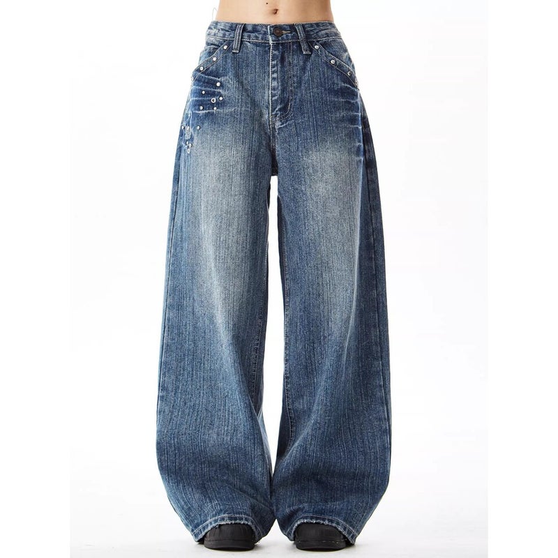 Unisex Casual Daily Denim Jeans - Image 1