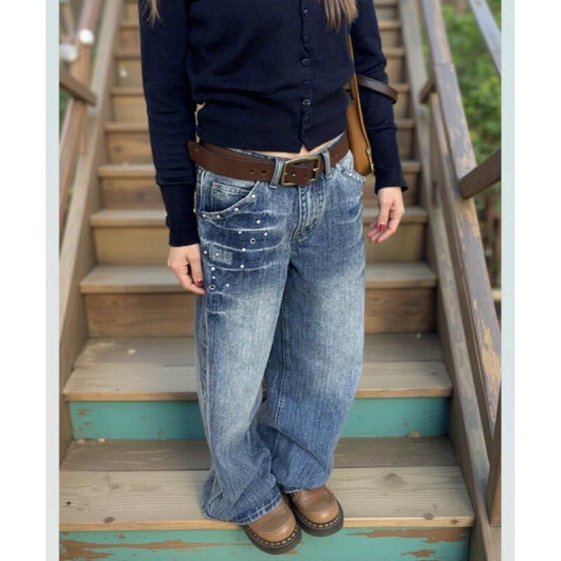 Unisex Casual Daily Denim Jeans - Image 2