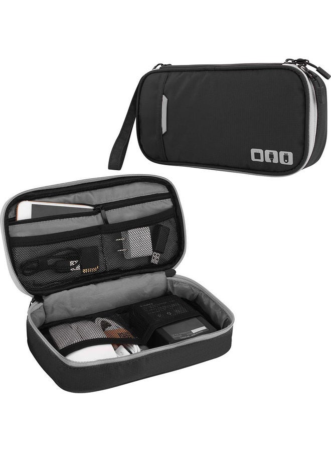 NIBEMINENT Multi-Function Digital Accessories Storage Organizer Bag Black  - Image 1