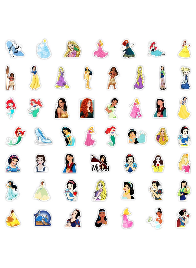 ديزني فنون وأعمال يدوية 50 قطعة ملصقات أميرات خيالية بتصميم تاج ملكي - لاصقات كريستال مقاومة للماء مع عناصر غابات سحرية (زينة مذكرات/حقائب/زجاجات عطر) - Image 2