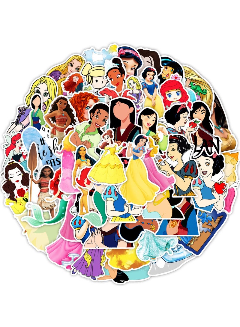 ديزني فنون وأعمال يدوية 50 قطعة ملصقات أميرات خيالية بتصميم تاج ملكي - لاصقات كريستال مقاومة للماء مع عناصر غابات سحرية (زينة مذكرات/حقائب/زجاجات عطر) - Image 1