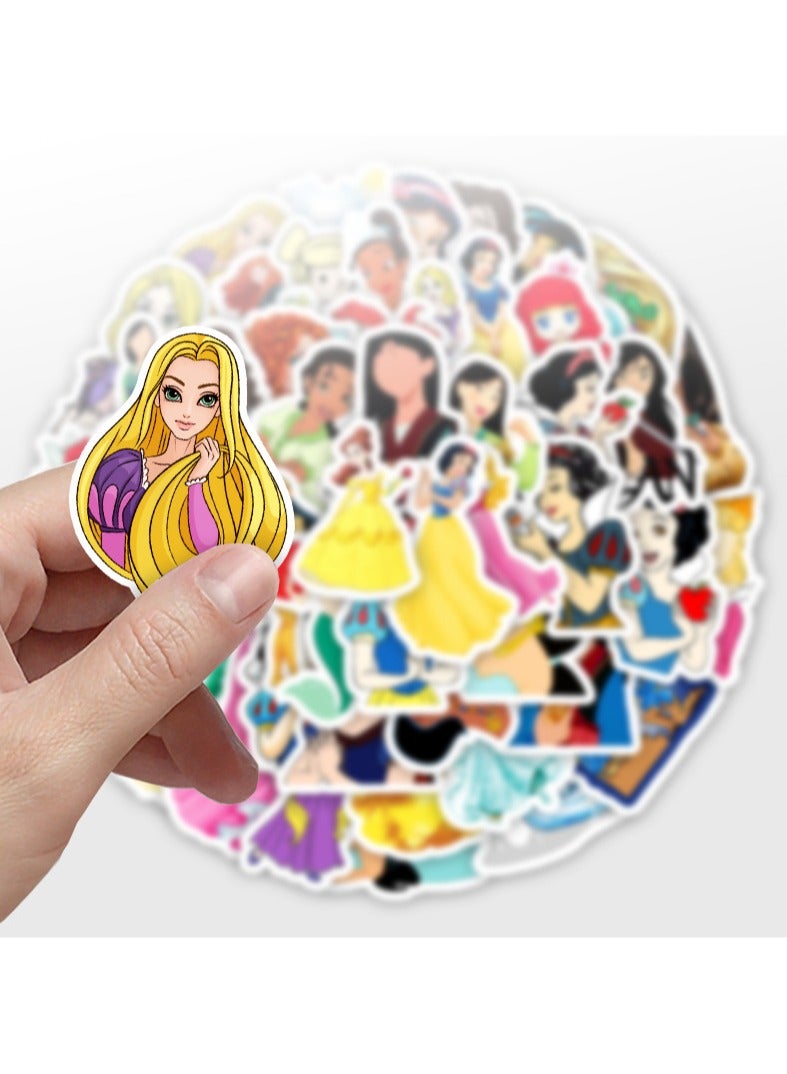 ديزني فنون وأعمال يدوية 50 قطعة ملصقات أميرات خيالية بتصميم تاج ملكي - لاصقات كريستال مقاومة للماء مع عناصر غابات سحرية (زينة مذكرات/حقائب/زجاجات عطر) - Image 3
