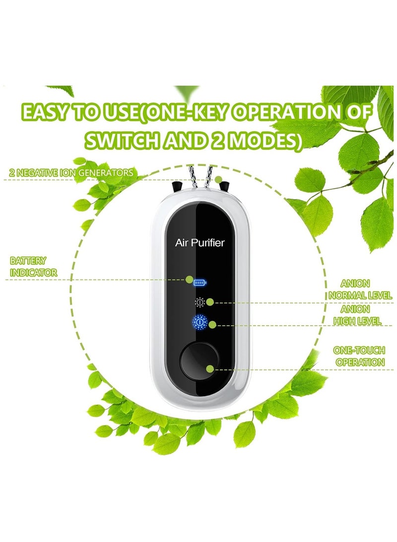 general Portable and Personal Air Purifier Necklace, Wearable Negative Ion Generator Air Purifier for Adults and Children for Family Travel - Image 4